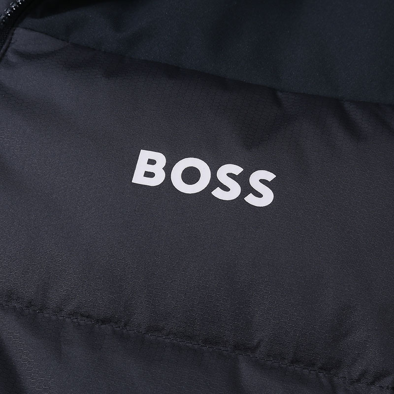 HUGO BOSS SS24  Navy Logo Print Sleeveless Down Jacket with Zipper 50497645-402 圖 6