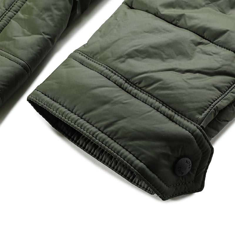 HUGO BOSS SS24  Olive Green Cotton Jacket with Colorblock Stand Collar. 50498609-346 圖 4