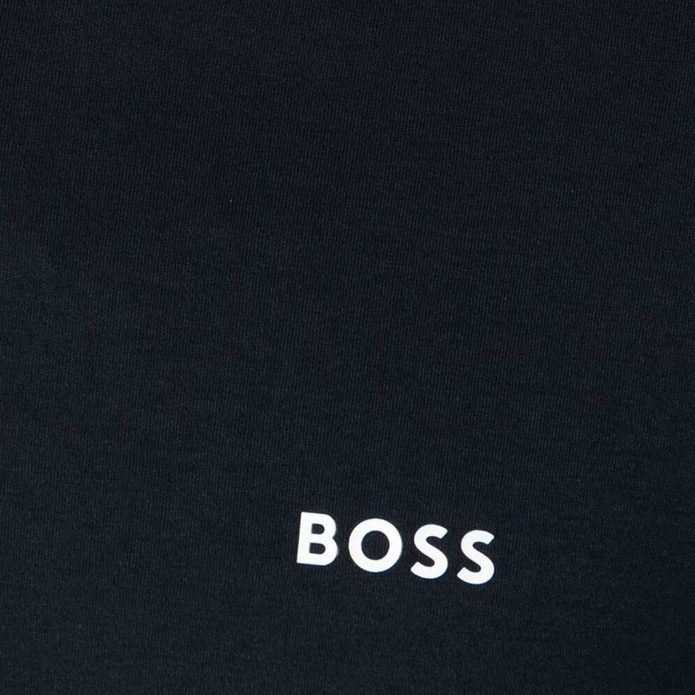 Sizing HUGO BOSS SS24 修身版型徽標印花長袖Polo襯衫 深藍色 50512096-402