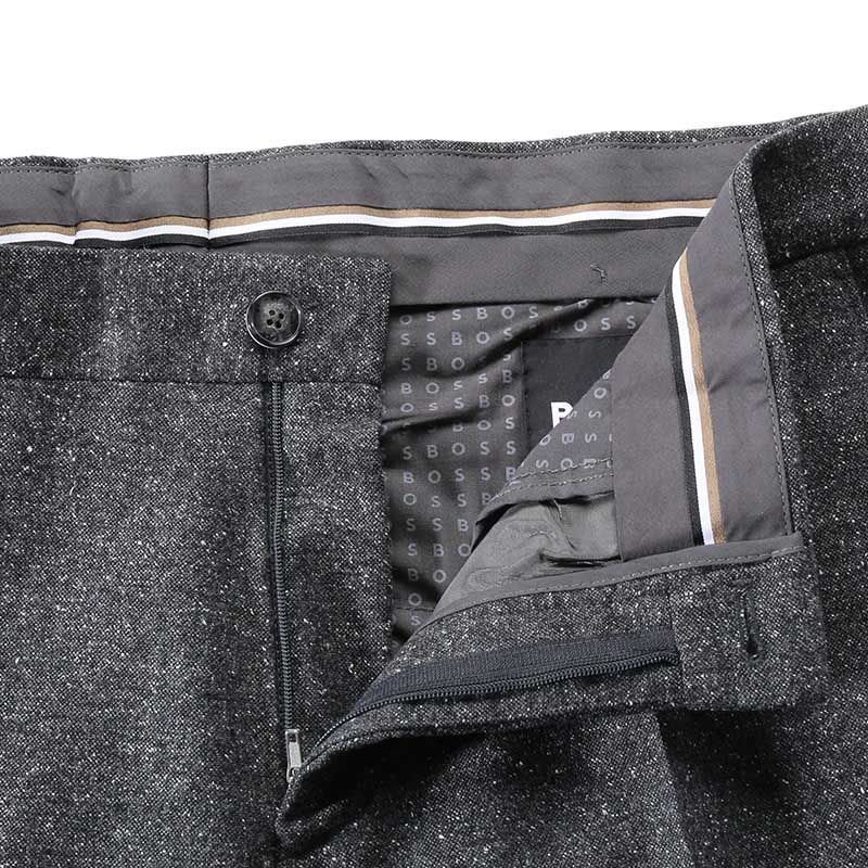 Details for HUGO BOSS SS24  Slim-Fit Mid-Rise Charcoal Gray Dress Pants. 50481960-061