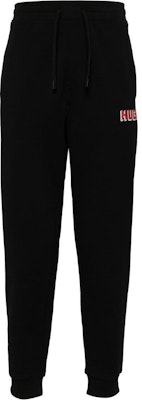 HUGO BOSS SS24 Slim Tapered Logo Print Knit Joggers Black 50516657-001 Buy HUGO BOSS SS24 Slim Tapered Logo Print Knit Joggers Black 50516657-001