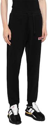 HUGO BOSS SS24 Slim Tapered Logo Print Knit Joggers Black 50516657-001 Shop HUGO BOSS SS24 Slim Tapered Logo Print Knit Joggers Black 50516657-001