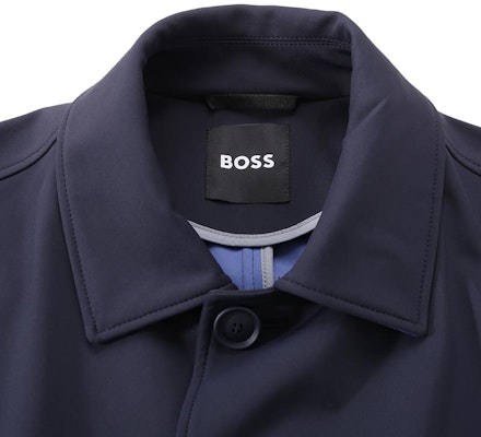 HUGO BOSS SS24 海軍藍長版紐扣大衣 50508204-405 Shop HUGO BOSS SS24 海軍藍長版紐扣大衣 50508204-405