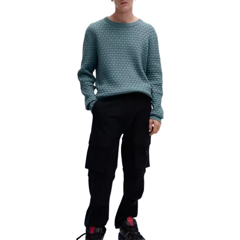 Lookbook HUGO BOSS SS24 經典圓領長袖衛衣 深綠色 50504395-307