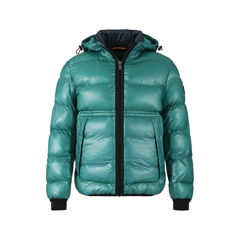 HUGO BOSS SS24  Solid Quilted Hooded Zip Cotton Jacket Green. 50498234-303 圖 2