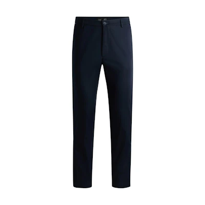 HUGO BOSS SS24 Solid Straight-Leg Casual Pants Dark Blue. 50514213-404