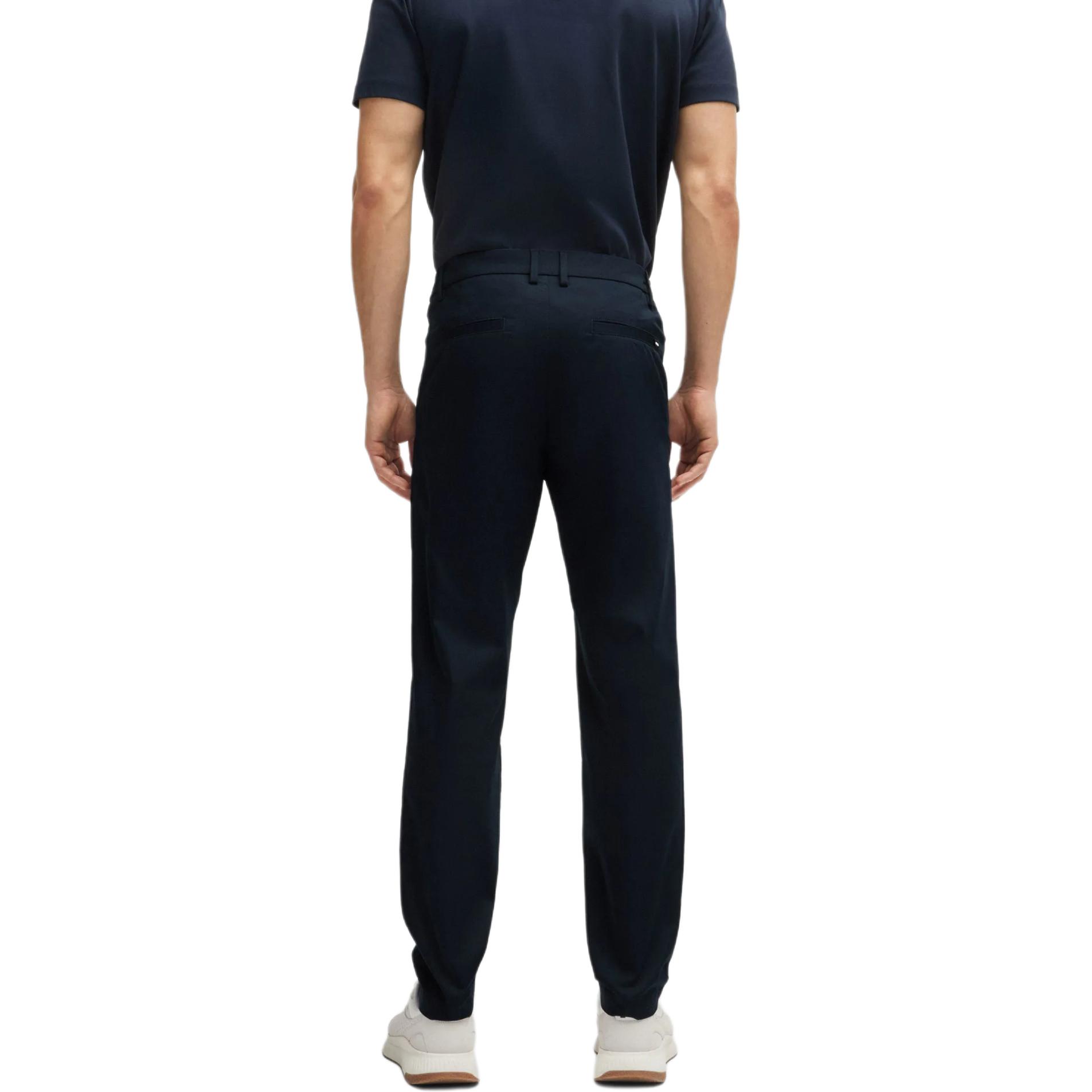Purchase HUGO BOSS SS24  Solid Straight-Leg Casual Pants Dark Blue. 50514213-404
