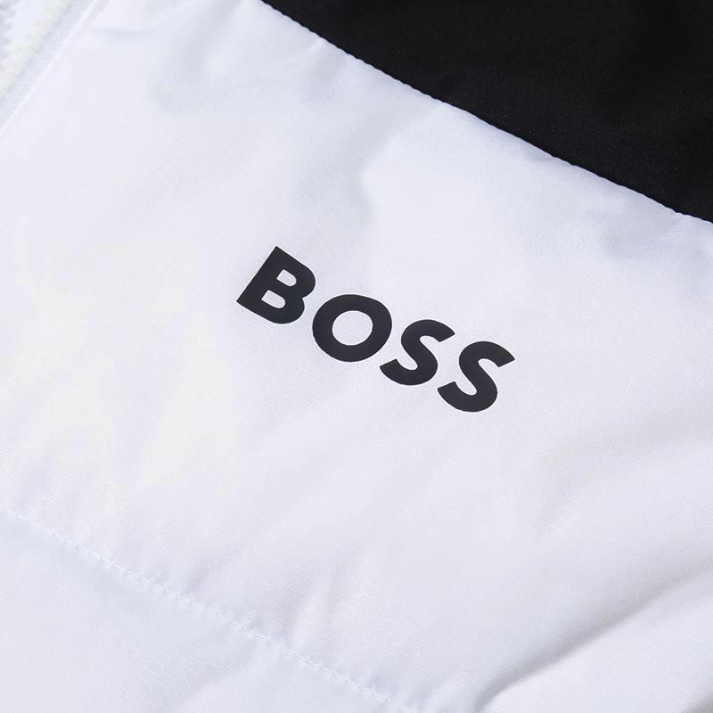HUGO BOSS SS24  White Water-Repellent Down Hooded Vest Jacket in Green Series. 50497645-100 圖 6