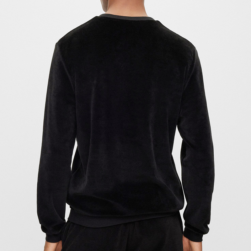 HUGO BOSS SS24 Black Crewneck Pullover Sweatshirt with Logo Print 50485863-003 圖 4