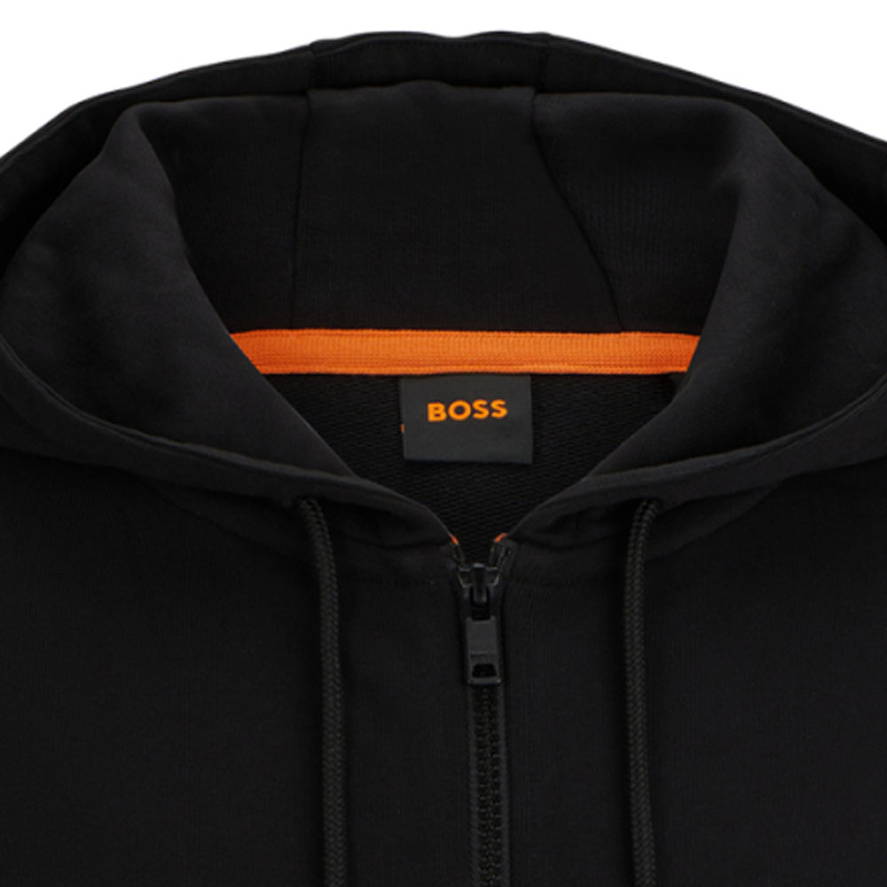 HUGO BOSS SS24 Black Logo Print Oversized Hooded Jacket 50508249-001 圖 3