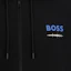 Shop HUGO BOSS Jaket Hoodie Oversized Logo Hitam SS24 50508249-001