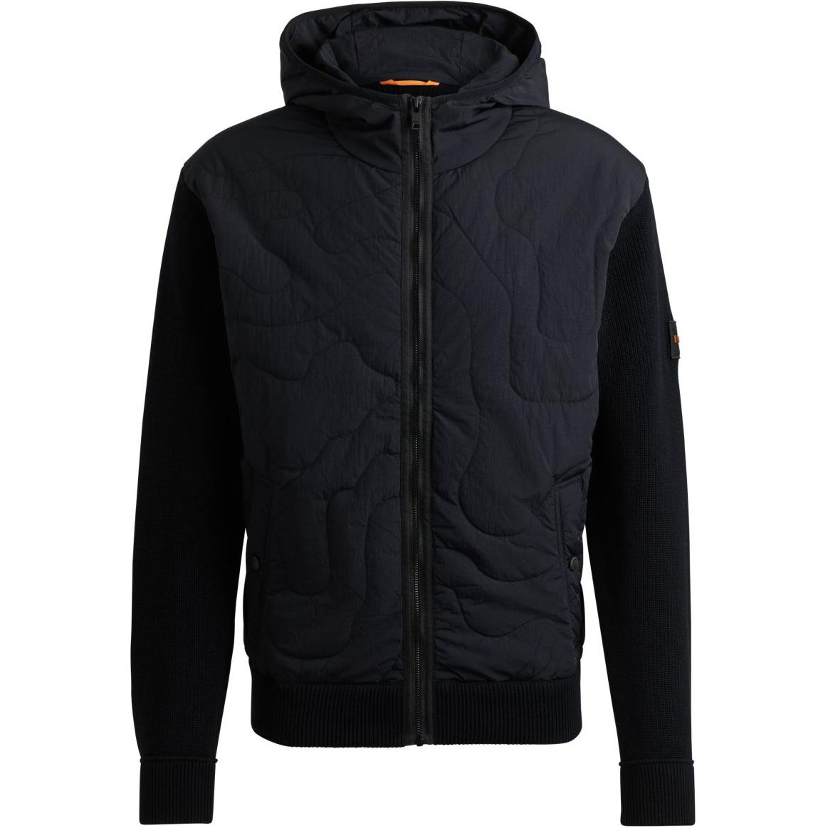 HUGO BOSS SS24 Black Loose Fit Jacket with Letter Logo Design 50516886-001 圖 2