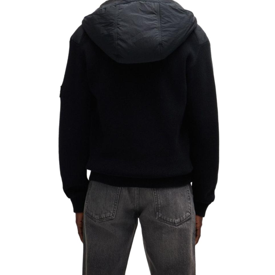 HUGO BOSS SS24 Black Loose Fit Jacket with Letter Logo Design 50516886-001 圖 4