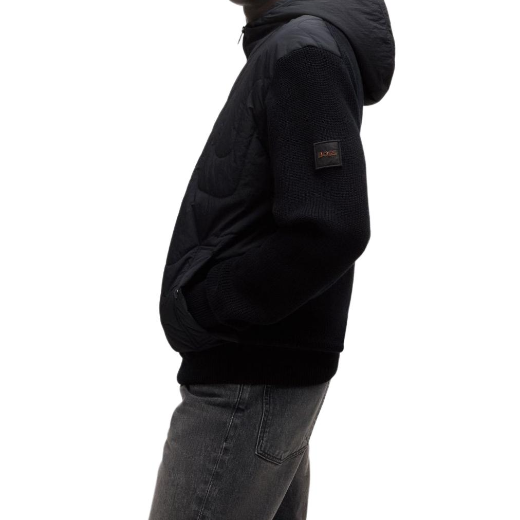 HUGO BOSS SS24 Black Loose Fit Jacket with Letter Logo Design 50516886-001 圖 6