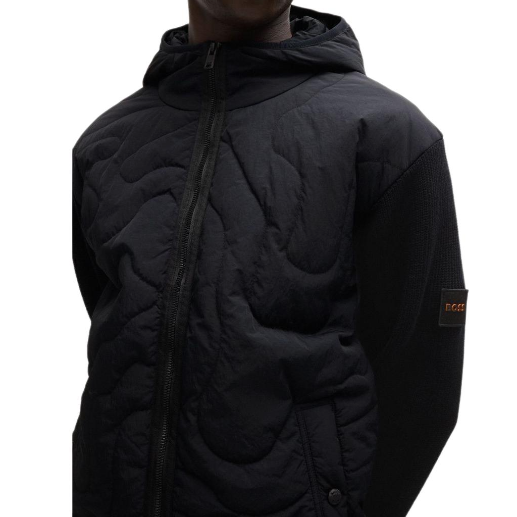 HUGO BOSS SS24 Black Loose Fit Jacket with Letter Logo Design 50516886-001 圖 7