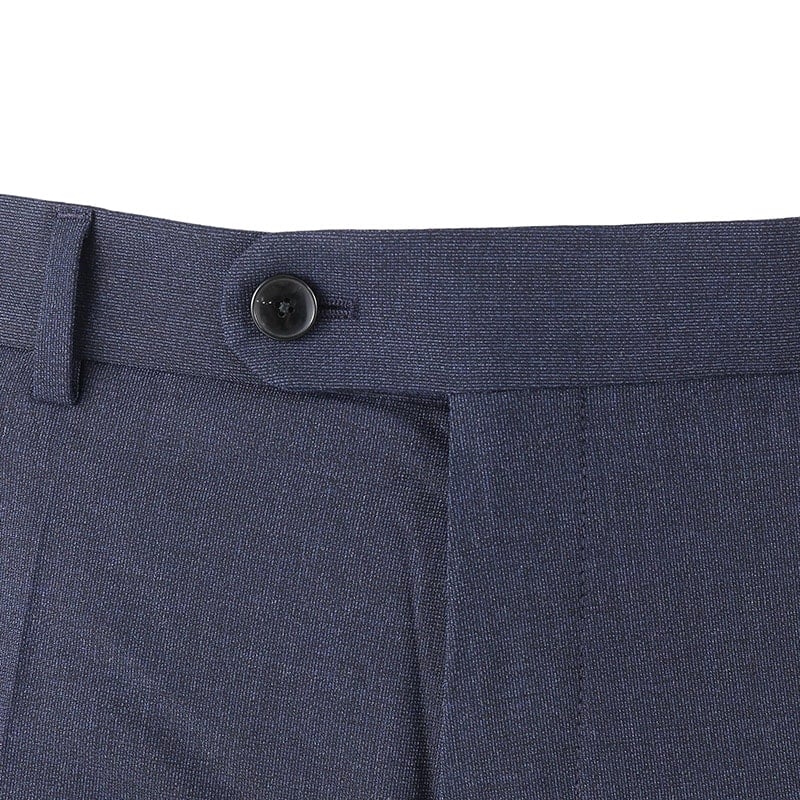 Purchase HUGO BOSS SS24 黑色修身褶皺休閒男褲 深海軍藍。 50509578-404