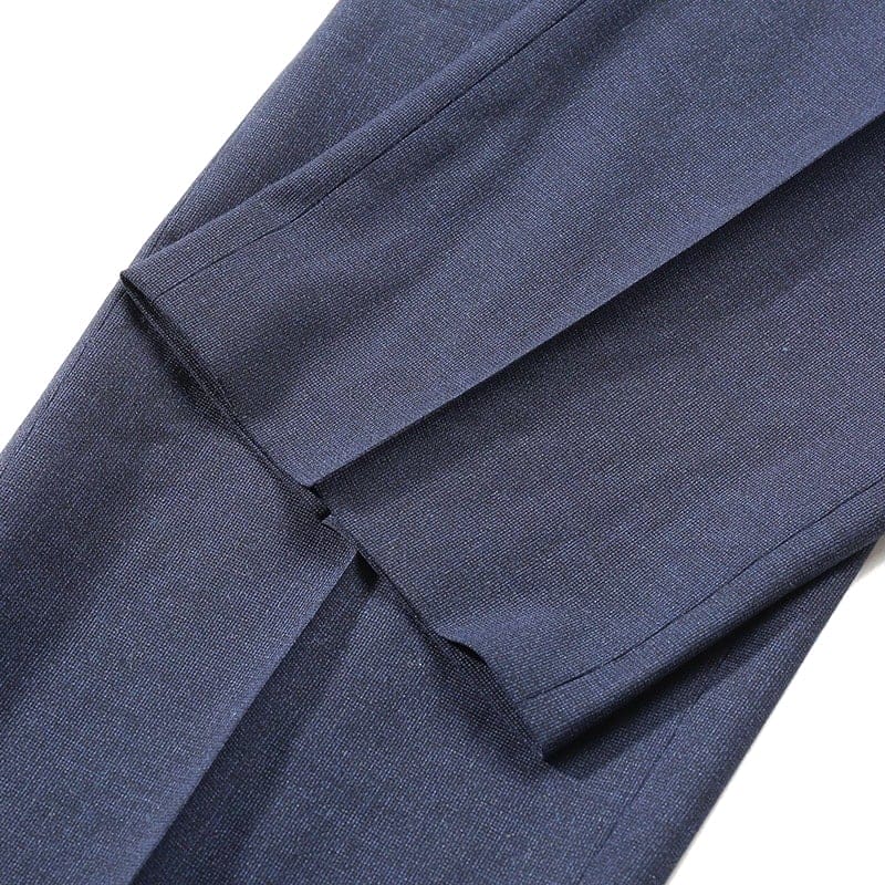 Cheap HUGO BOSS SS24 黑色修身褶皺休閒男褲 深海軍藍。 50509578-404