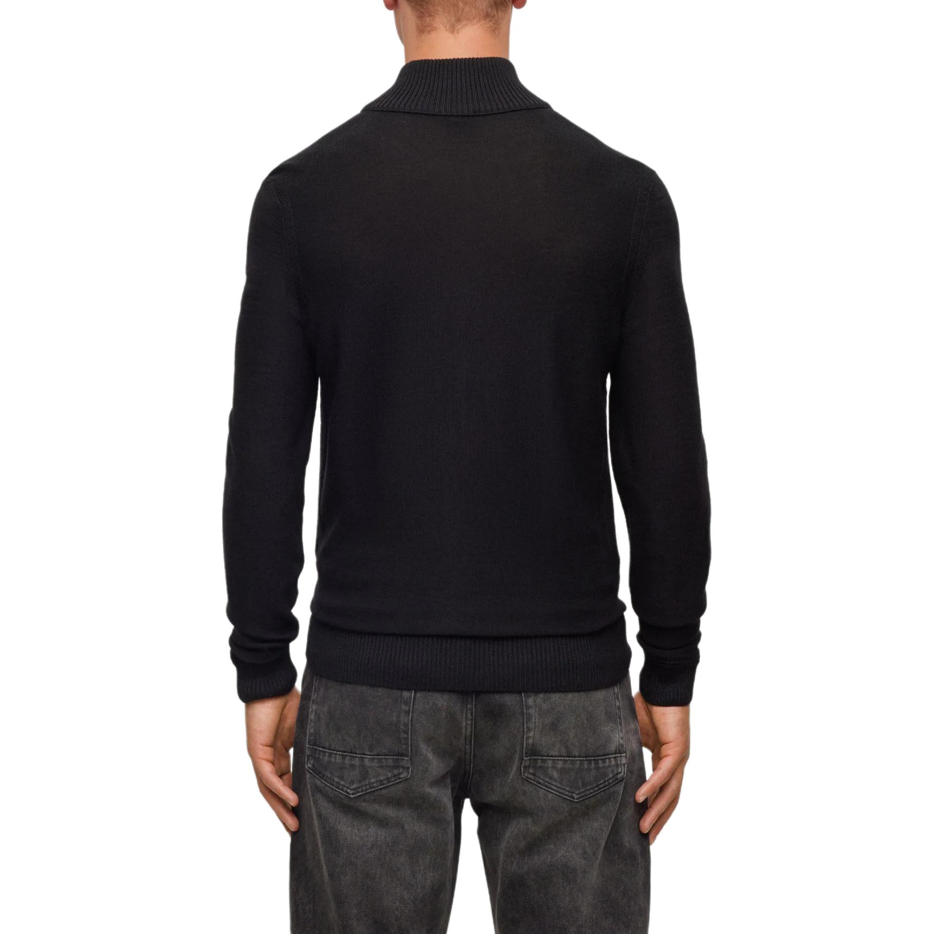 Purchase ヒューゴボス SS24 ブラック刺繍ロゴ付きジップアップジャケット 50501750-001