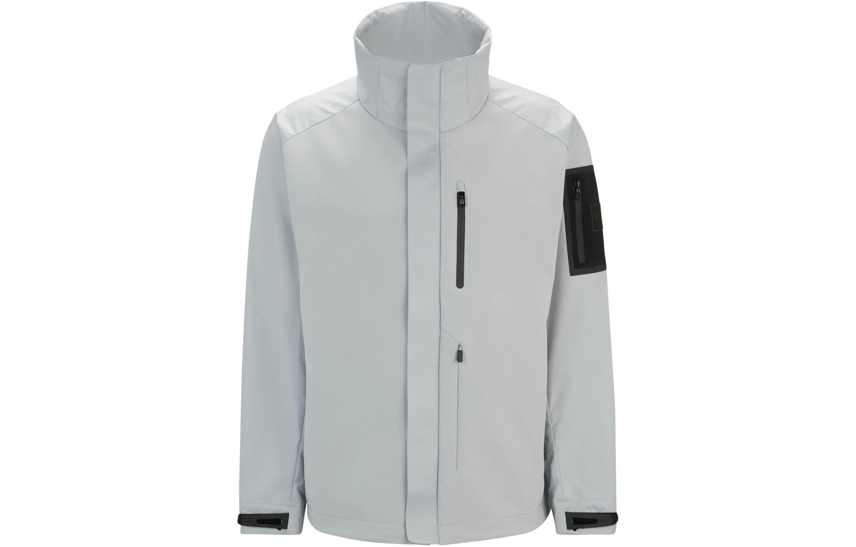 HUGO BOSS SS24 Colorblock Waterproof Loose Jacket Men Light Gray 50508583-052 圖 2