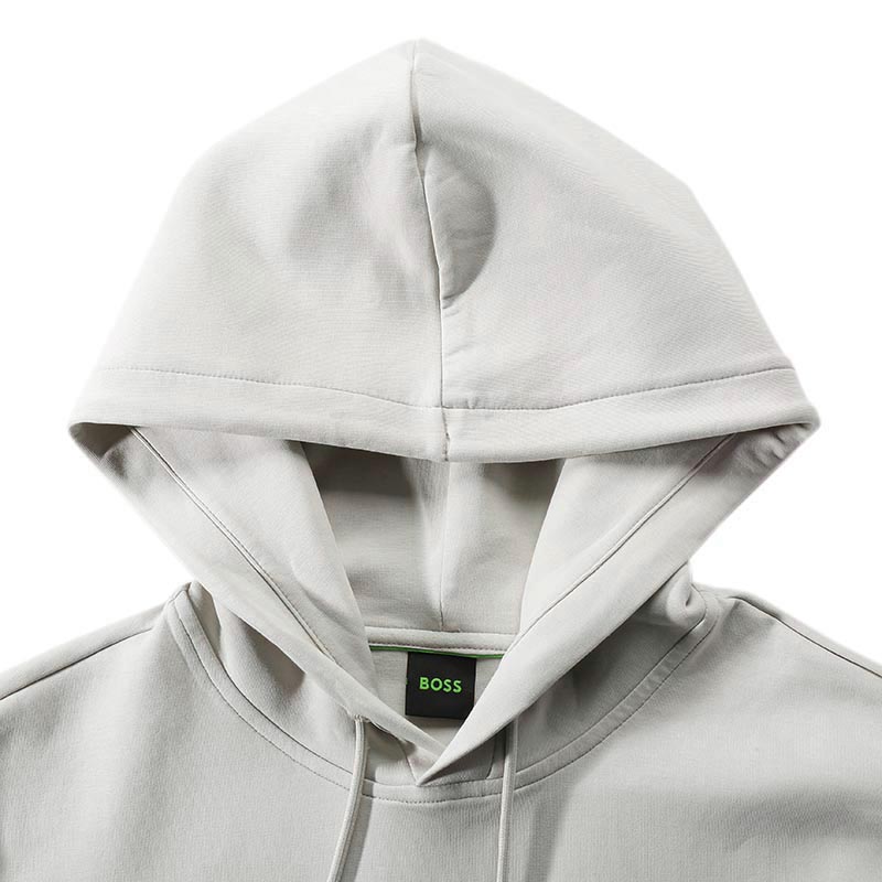 HUGO BOSS SS24 Green Collection Beige Hoodie with Logo Embroidery for Men 50506130-271 圖 4