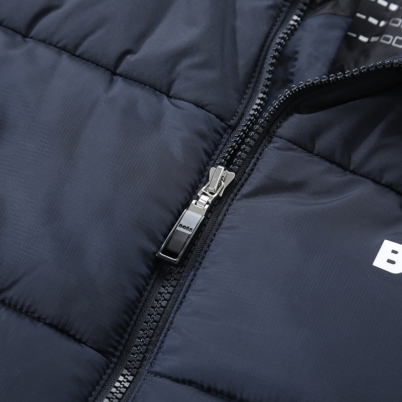 HUGO BOSS SS24 Green Logo Print High-neck Cotton Jacket Men Navy Blue 50497559-402 圖 6