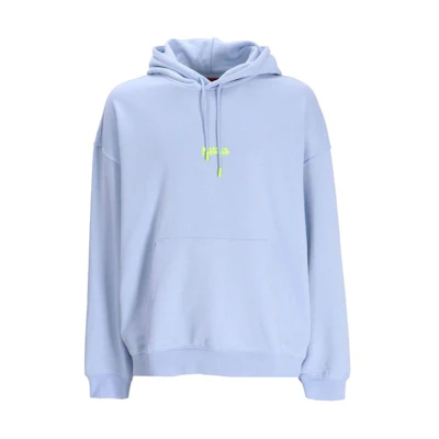 HUGO BOSS SS24 Light Blue Hoodie with Logo Print 50509979-LIGHTBLUE