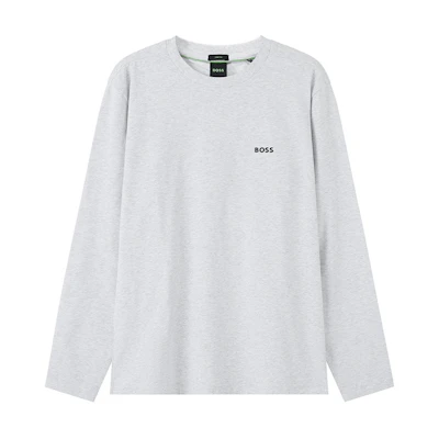 HUGO BOSS SS24 Logo Graphic Crewneck Sweatshirt Men’s Light Grey 50506365-057