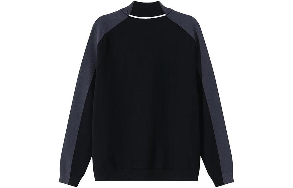 Lookbook HUGO BOSS SS24 Logo提花長袖針織毛衣 黑色 50493768-001