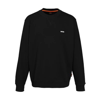 HUGO BOSS SS24 Logo Print Crewneck Sweatshirt Black 50499505-001