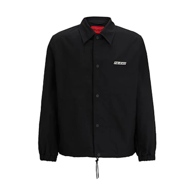 HUGO BOSS SS24 Logo Print Single-Breasted Jacket Black 50505059-001