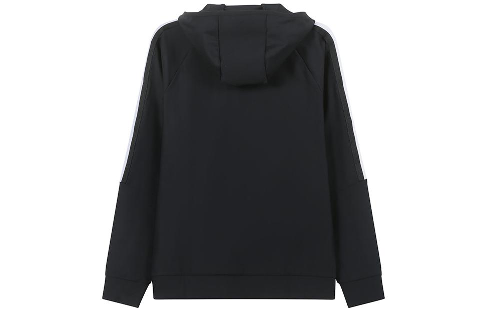 Lookbook HUGO BOSS SS24 Logo Cetak Zip Hoodie Hitam Baju Lengan Panjang 50504552-001