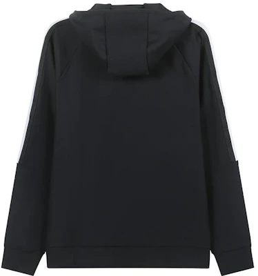 HUGO BOSS SS24 Logo Cetak Zip Hoodie Hitam Baju Lengan Panjang 50504552-001 Lookbook HUGO BOSS SS24 Logo Cetak Zip Hoodie Hitam Baju Lengan Panjang 50504552-001