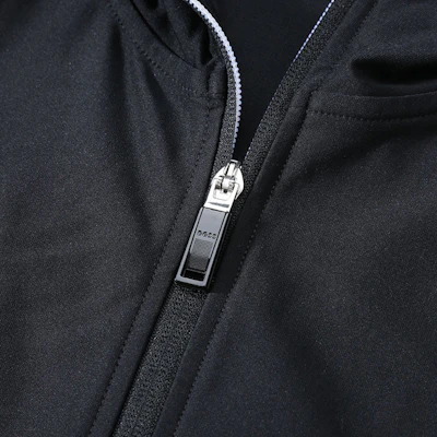 HUGO BOSS SS24 Logo Cetak Zip Hoodie Hitam Baju Lengan Panjang 50504552-001 Details for HUGO BOSS SS24 Logo Cetak Zip Hoodie Hitam Baju Lengan Panjang 50504552-001