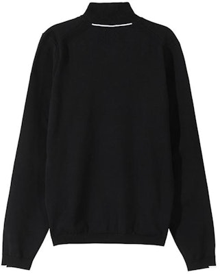 HUGO BOSS SS24 Logo Print Zipper Knit Long Sleeve Sweater Men Black 50498540-001 Lookbook HUGO BOSS SS24 Logo Print Zipper Knit Long Sleeve Sweater Men Black 50498540-001