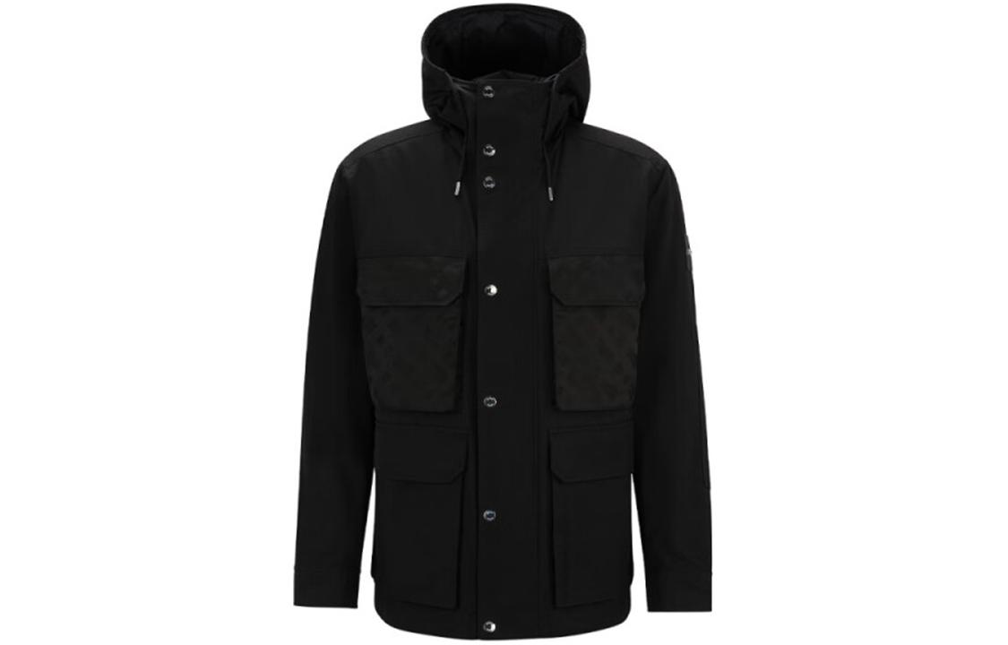 HUGO BOSS SS24 Monogram Print Loose Fit Long Sleeve Jacket Men’s Black 50505323-001 圖 2