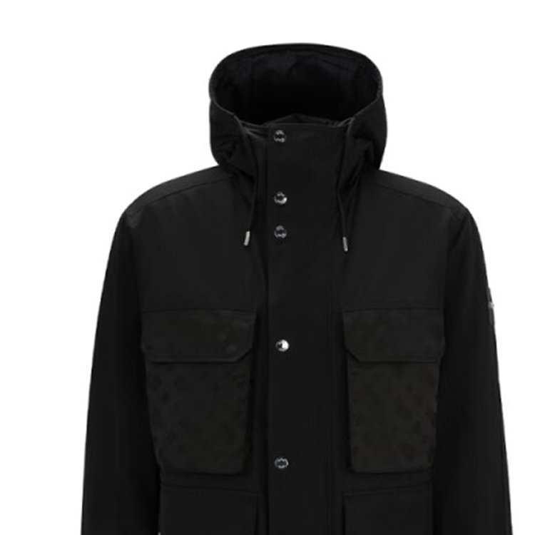 HUGO BOSS SS24 Monogram Print Loose Fit Long Sleeve Jacket Men’s Black 50505323-001 圖 5