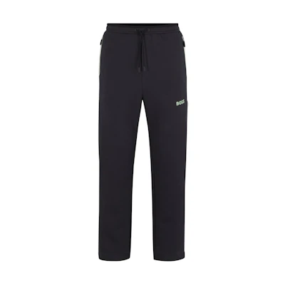 HUGO BOSS SS24 Open-Hem 3D Logo Track Pants Casual Joggers - Dark Grey 50510347-016