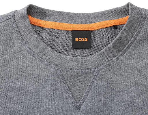 HUGO BOSS SS24 橘標灰色圓領休閒衫 時尚款 50509323-051 Shop HUGO BOSS SS24 橘標灰色圓領休閒衫 時尚款 50509323-051