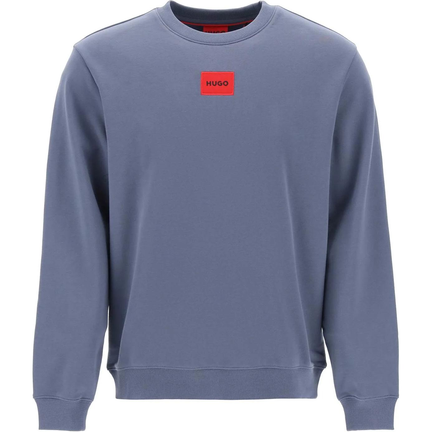 HUGO BOSS SS24 Oversized Crewneck Sweatshirt Light Blue 50447964-462