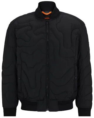 HUGO BOSS SS24 Jaket Lelaki Kalis Air Berlapik - Hitam. 50518307-001 Order HUGO BOSS SS24 Jaket Lelaki Kalis Air Berlapik - Hitam. 50518307-001