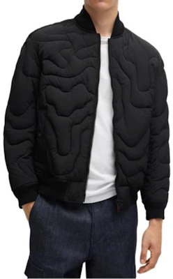 HUGO BOSS SS24 Jaket Lelaki Kalis Air Berlapik - Hitam. 50518307-001 Lookbook HUGO BOSS SS24 Jaket Lelaki Kalis Air Berlapik - Hitam. 50518307-001