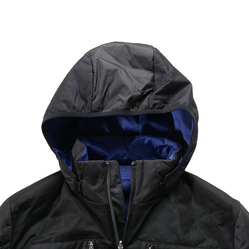 HUGO BOSS SS24 Reversible Quilted Zip Hoodie Jacket Black Men 50491890-001 圖 7