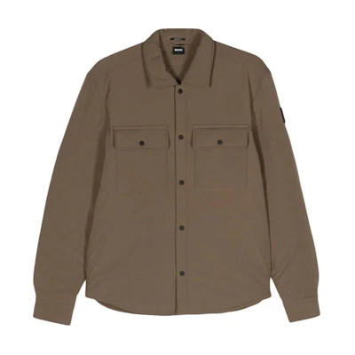 HUGO BOSS SS24 Solid Camel Brown Single-Breasted Long Sleeve Jacket 50509190-249