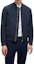 Shop HUGO BOSS SS24 Jaket Zip-Up Kerah Stand Pria Navy Blue. 50519981-404