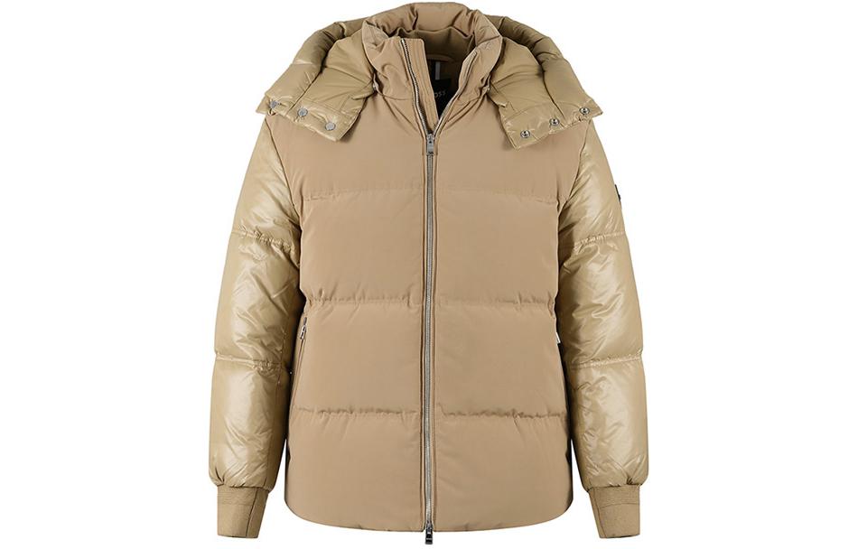 HUGO BOSS SS24 Spliced Hooded Zip-Up Down Jacket  - Ochre. 50499800-260 圖 2