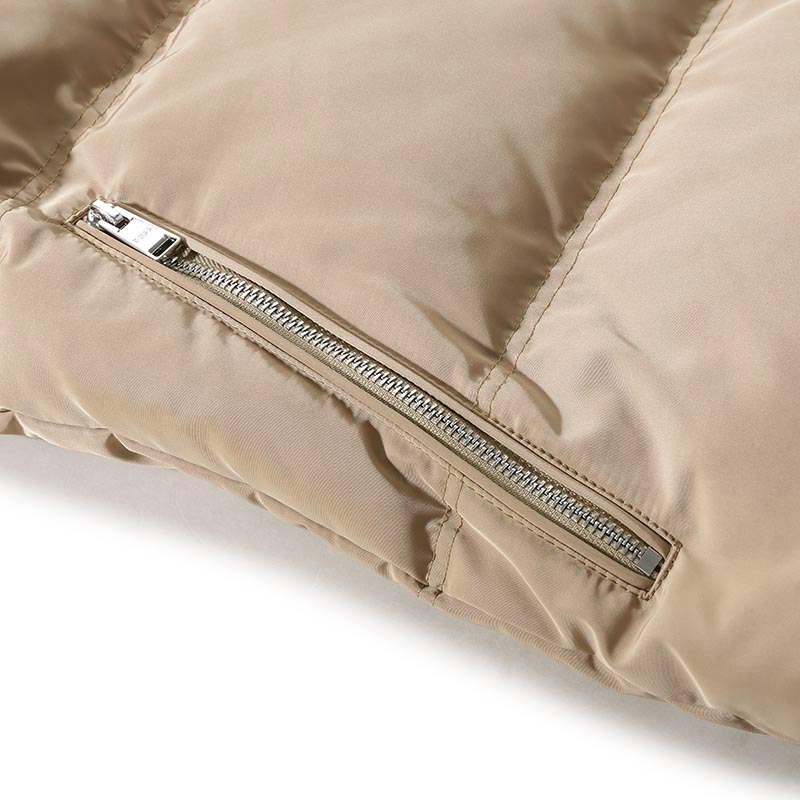 HUGO BOSS SS24 Spliced Hooded Zip-Up Down Jacket  - Ochre. 50499800-260 圖 4