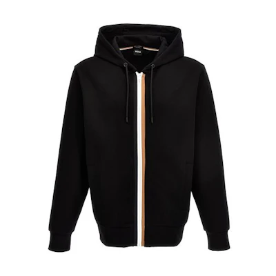 HUGO BOSS Striped Hooded Long-Sleeve Jacket 50494590-001