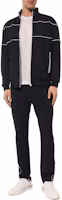 Purchase HUGO BOSS 男士條紋高領長袖拉鏈夾克 海軍藍 50505520-404