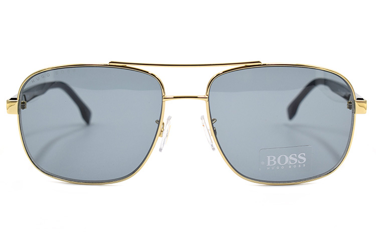 HUGO BOSS Trendy Gold Sunglasses for Men - Stylish and Unique Design BOSS1173/F/S-61-J5G-IR