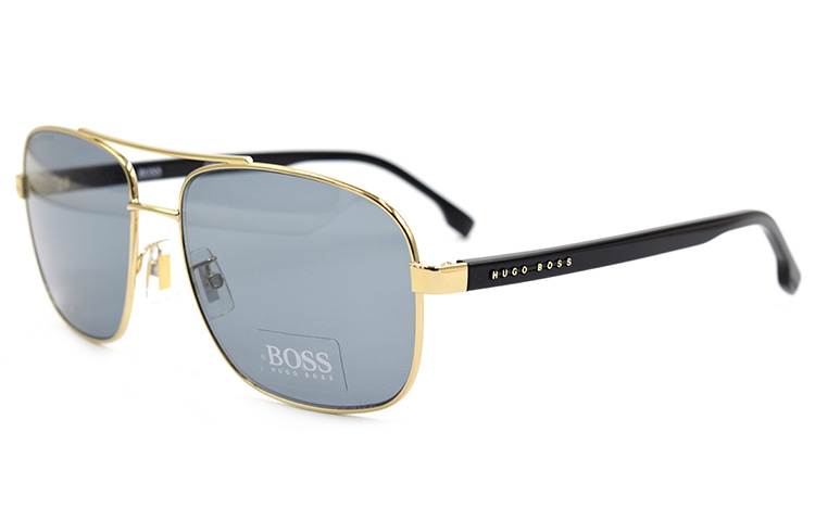 Lookbook HUGO BOSS Trendy Gold Sunglasses for Men - Stylish and Unique Design BOSS1173/F/S-61-J5G-IR
